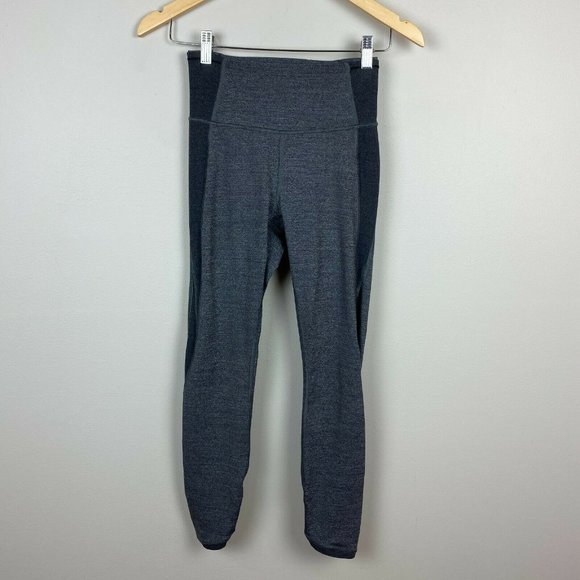 Lululemon‎ Hit It Crop 4 Carbon Gray Sheer Cropped 24.5" Inseam Athletic - Picture 2 of 11